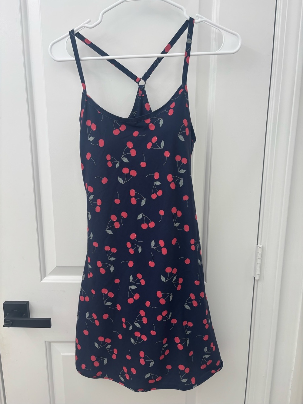 Outdoor voices athletic dress cherry print